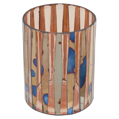 Niaelley Pink Antique Finish Small Candle Holder