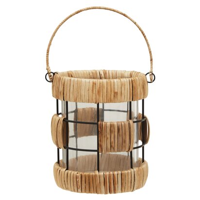 Beaubury Natural And Black Small Lantern