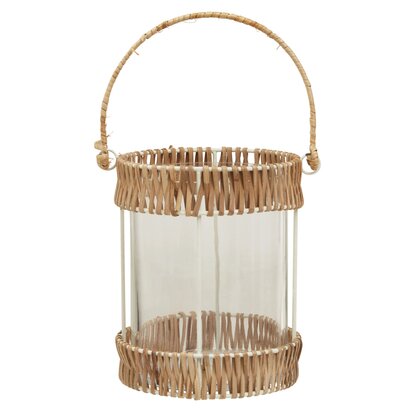 Beaubury Natural And White Small Lantern