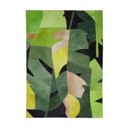 Niaestead Safira Small Botanical Hair on Leather Rug