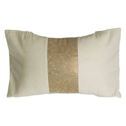 Rosisfield Townhouse Ivory Velvet And Gold Cushion