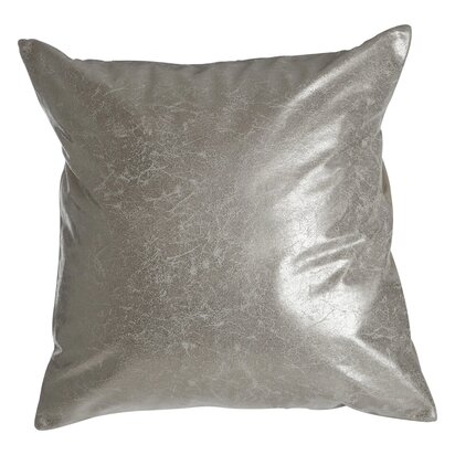 Niaestead Kensington Townhouse Crush Leather Effect Silver Cushion
