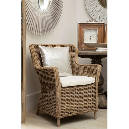 Niaestead Kensington Townhouse Crush Leather Effect Silver Cushion