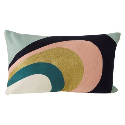 Niaestead Ozella Curved Stripes Embroidered Cushion