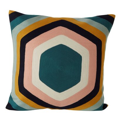 Niaestead Ozella Hexagonal Design Embroidered Cushion
