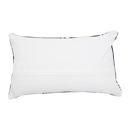 Niaestead Ozella Black And White Embroidered Rectangular Cushion