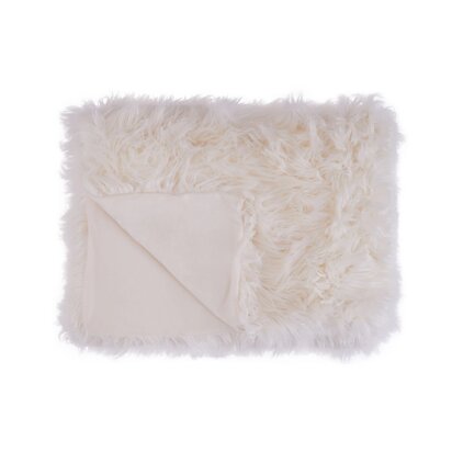 Niaestead Lamina Cream Fur Throw