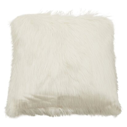 Niaestead Lamina Cream Square Fur Cushion