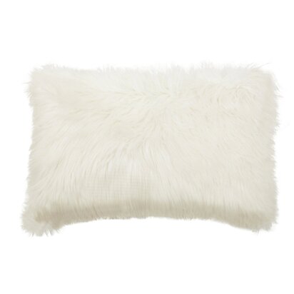 Niaestead Lamina Cream Fur Cushion