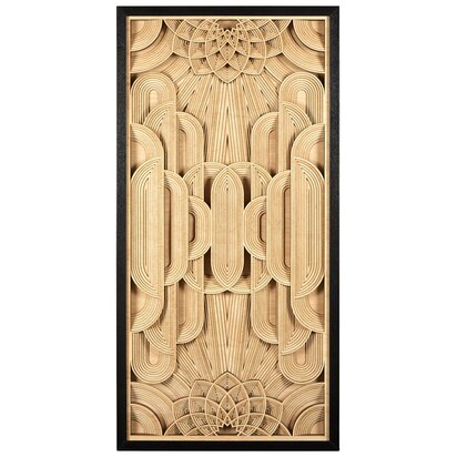 Melincombe Deco Wood Carving Wall Art