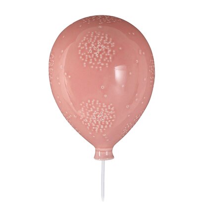 Arinridge Kids Pink Balloon Ceramic Wall Night Light