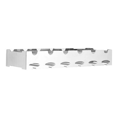 Aristead 6 Bottle Silver Wide Wine Rack
