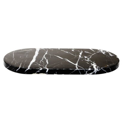 Elowmere Oval Black Marble Chopping and Serving Board